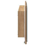 Mirror with Mirror Artisan Oak 90 x 8.5 x 37 cm Engineered Wood 875420