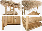 Outdoor Bar Table Natural 110 x 50 x 209 cm Bamboo 42028061