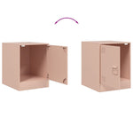 ZNTS Bedside Cabinets 2 pcs Pink 34.5x39x44 cm Steel 841610