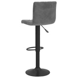 Bar Stools 2 pcs Dark Grey Velvet 333732