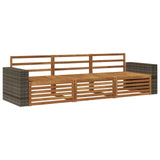 Outdoor Sofa Set 3 pcs Natural Solid Acacia Wood 3382977