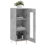 ZNTS Sideboard Concrete Grey 34.5x34x90 cm Engineered Wood 828784