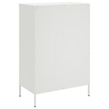 Highboard White 68x39x101.5 cm Steel 843107
