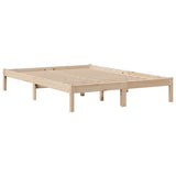 Bookcase Bed without Mattress 140x200 cm Solid Wood Pine 3321626