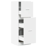 Apothecary Cabinet White 40x41x118 cm Engineered Wood 855196