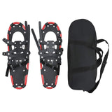 3 in 1 Snowshoes Red and Black 63 x 21 cm Aluminum and HDPE 42021427