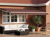 Retractable Awning Brown 3 x 2 m 100% Polyester and Aluminium 3418891