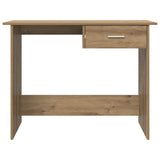 Desk with Drawer Artisan Oak 100 x 50 x 76 cm Engineered Wood 875249