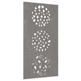 Garden Wall Decoration 105x55 cm Corten Steel Leaf Design 824494