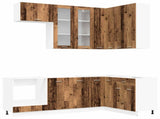 Kitchen Unit LYON 8 pcs Old Wood Engineered Wood 3438521