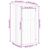 Garden Shed Brown 87x98x159 cm Galvanised Steel 46292