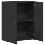 ZNTS File Cabinet Black 60x32x77.5 cm Engineered Wood 840766