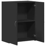 ZNTS File Cabinet Black 60x32x77.5 cm Engineered Wood 840766