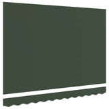 Awning Replacement Fabric Dark Green 4 x 3.5 m Polyester 964737