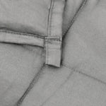 ZNTS Weighted Blanket Grey 150x200 cm 11 kg Fabric 350721