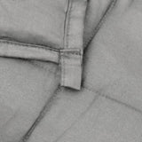 ZNTS Weighted Blanket Grey 150x200 cm 11 kg Fabric 350721