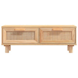Coffee Table Brown 80x40x30 cm Engineered Wood&Solid Wood Pine 345623