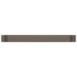 Garden Raised Bed Galvanised Steel 396x100x36 cm Brown 319005