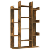 Book Cabinet Smoked Oak 86x25.5x140 cm Engineered Wood 816002