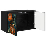 Wall-mounted TV Cabinet LOCHEM 69 x 33 x 40 cm Black Oak 8007112
