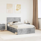 Bed Frame with Headboard Concerte 120 x 200 cm Solid Pine Wood 3409786