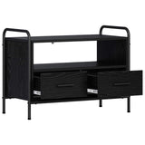 TV Cabinet 67.5 x 33 x 50 cm Black Oak Engineered Wood 8013686