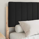 Bed Frame with Upholstered Headboard Black 140 x 200 cm 878046