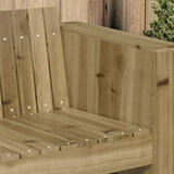Garden Sofa Green 134 x 60 x 62 cm Solid Pine Wood 873870