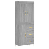 Highboard Grey Sonoma 69.5x34x180 cm Engineered Wood 3199799