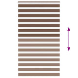 Zebra Blind Brown 130x200 cm Fabric Width 125.9 cm Polyester 4014371