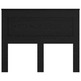 Headboard with Headboard Black Oak 135 cm Engineered Wood 887458