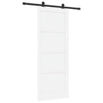 Sliding Door Manual ORKDAL White and black 83 x 211 cm 3333451