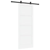Sliding Door Manual ORKDAL White and black 83 x 211 cm 3333451
