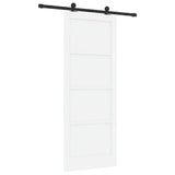 Sliding Door ORKDAL White 83 x 211 cm Solid Pine Wood 3333451