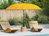 Balinese Parasol Yellow 215 x 215 x 260 cm Cotton and Wood 42006461