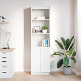 Highboard White 50x35x180 cm Engineered Wood 3328462