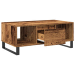 ZNTS Coffee Table Old Wood 90x50x36.5 cm Engineered Wood 857340