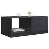 Coffee Table Black 90 x 50 x 37 cm Engineered Wood 895876