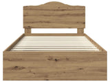 Bed Frame Artisian Oak 90 x 200 cm Solid Pine Wood 3413361