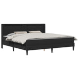 Bed Frame with LED Strip Lights Black 180 x 200 cm Faux Leather 3415281