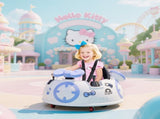 Hello Kitty Kids Ride on Bumper Car with Remote Control, Two Joysticks, Music, Lights, Safety Belt, T3398P378937