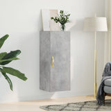 Wall Mounted Cabinet Concrete Grey 34.5x34x90 cm 828840