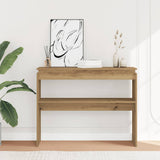 Console Table Artisan Oak 102x30x80 cm Engineered Wood 856627