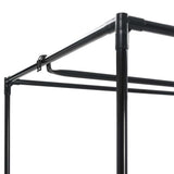Wardrobes 2 pcs Black 75x50x160 cm 282441