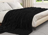 Throw Blanket Black 270 x 240 cm 1.83 kg Fleece 42016844