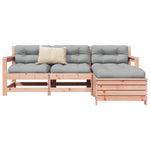 ZNTS 4 Piece Garden Sofa Set Solid Wood Douglas Fir 3250794