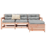 ZNTS 4 Piece Garden Sofa Set Solid Wood Douglas Fir 3250794