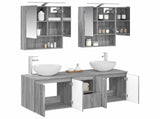 Bathroom Cabinet Set 5 pcs Grey Sonoma 50 x 14.5 x 70 cm 3406364