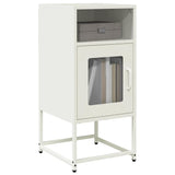 Bedside Cabinet White 36x39x78 cm Cold-rolled Steel 853415