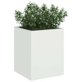 Garden Planter White 32 x 32 x 40 cm Cold-rolled Steel 876344